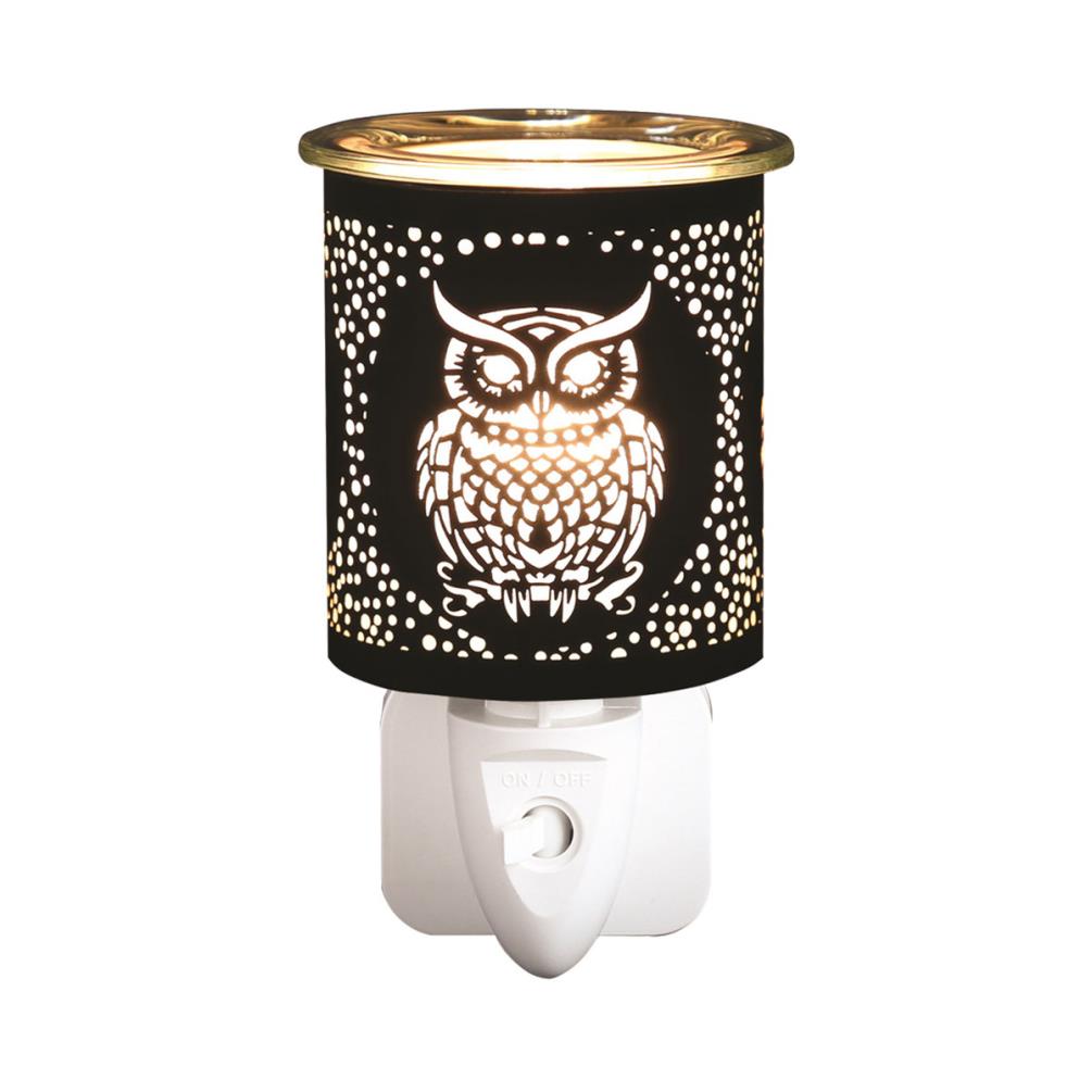 Aroma Black & Gold Owl Plug In Wax Melt Warmer £13.04
